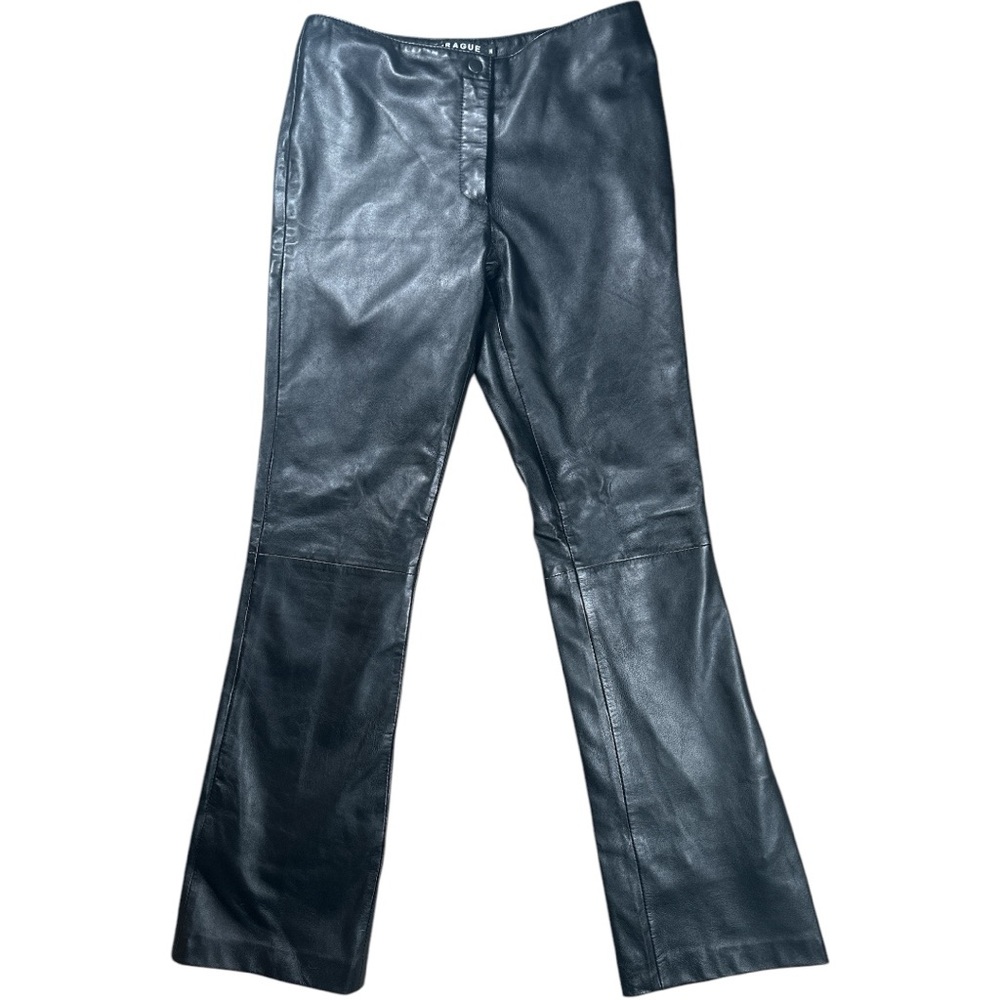 Prague 100% Leather Pants Black Buttery Soft Women’s Size Medium